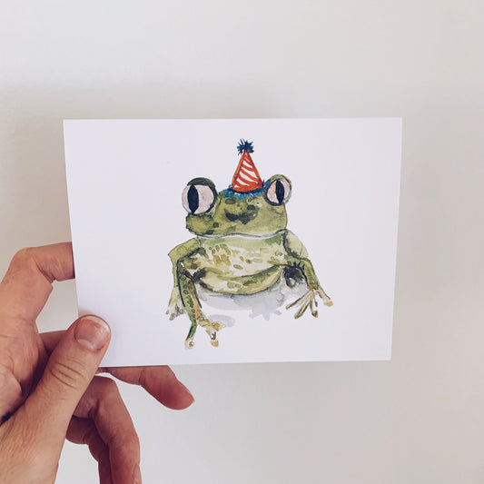 Frog Party Animal Greeting Card